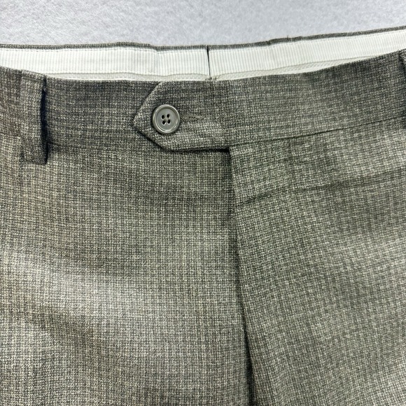 Santorelli Romeo Dress Pants 40x31 Lot of 2 Brown/Blue 100% Wool Italy - Picture 5 of 16